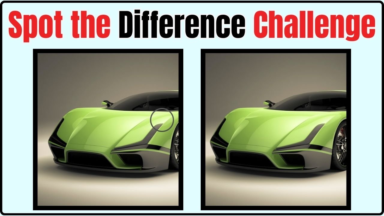 Spot the Difference Challenge Can You Find 3 Hidden Changes in the Cars Image in 7 Seconds